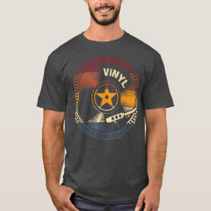 T-shirt Vinyl Music Records Chemise Vintage Retro Vinyl Re