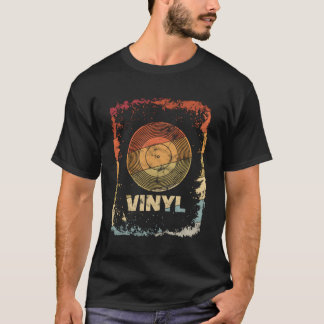 T-shirt Vinyl Record Retro Vintage Record Player Cadeau