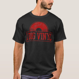 T-shirt Vinyl Record Vintage Retro Old School Music DJ