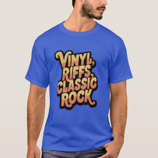 T-shirt Vinyl Riffs Classic Rock Vintage Rock boy