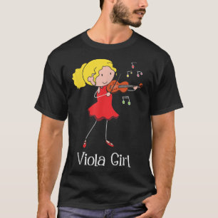 T-shirt Viola Girl - Violist Symphony Band Jazz Music Love