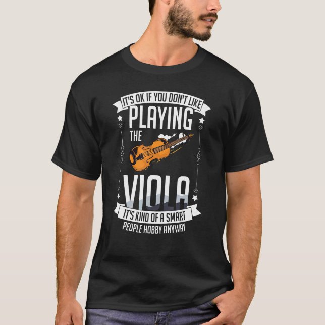 T-shirt Viola Instrument Music Notes Player Lesson Beginne (Devant)