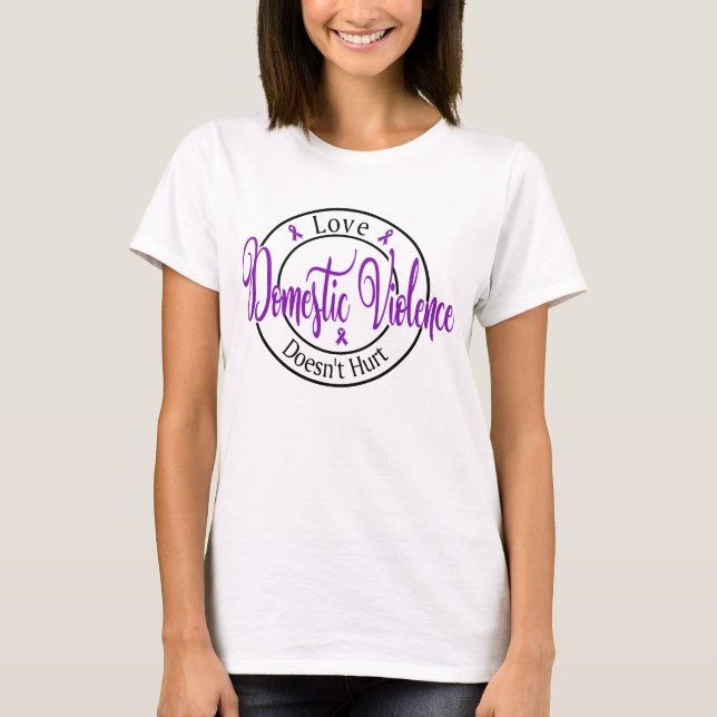 T-shirt Violence Domestique L'amour Ne Fait Pas Ma (Devant)