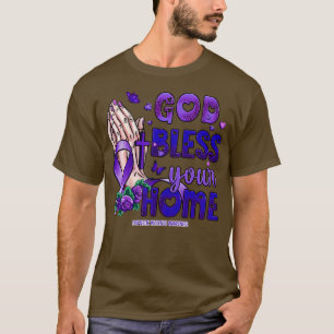T-shirt Violence domestique Sensibilisation dieu bénisse f