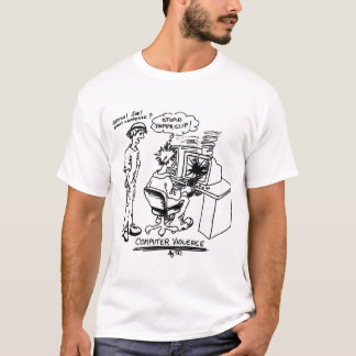 T-shirt violence d'ordinateur