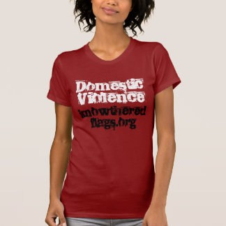 T-shirt Violence familiale, knowtheredflags.org