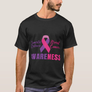 T-shirt Violence familiale Mois de sensibilisation au canc
