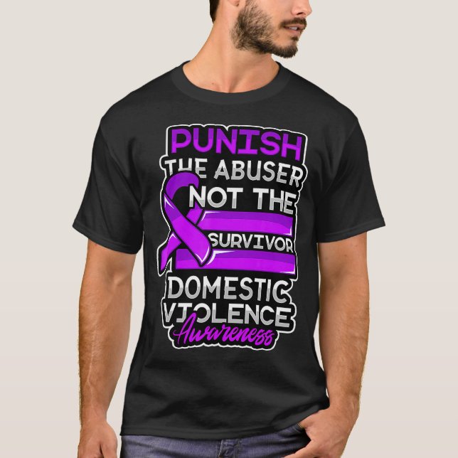 T-shirt Violence familiale Survivante Soutien à l'abus des (Devant)