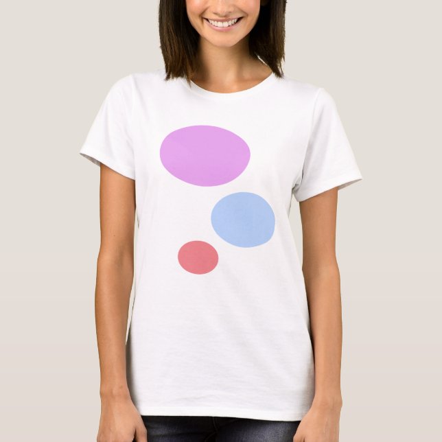 T-shirt Violet Bleu et Rose (Devant)