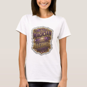 T-shirt Violet JE SUIS UN MAGICIEN JE FAIS DISPARAÎTRE L'A
