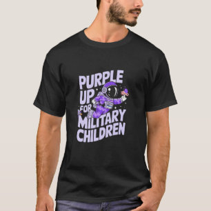 T-shirt Violet pour l'aventure spatiale des enfants de mil