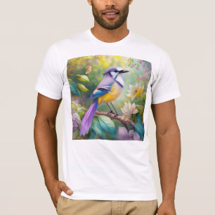 T-shirt Violet Tufted Jay Imaginaire Bird