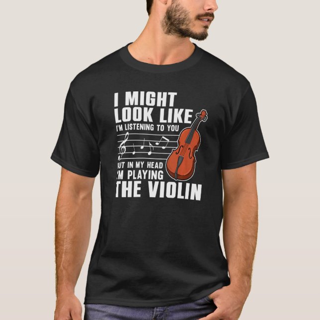 T-shirt Violin  For Men Women Violinist Violin Player (Devant)