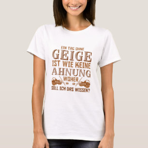 T-shirt violin violin player