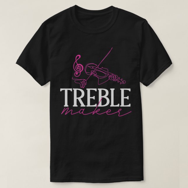 T-shirt Violon al Music Compositeurs Treble Maker (Design devant)