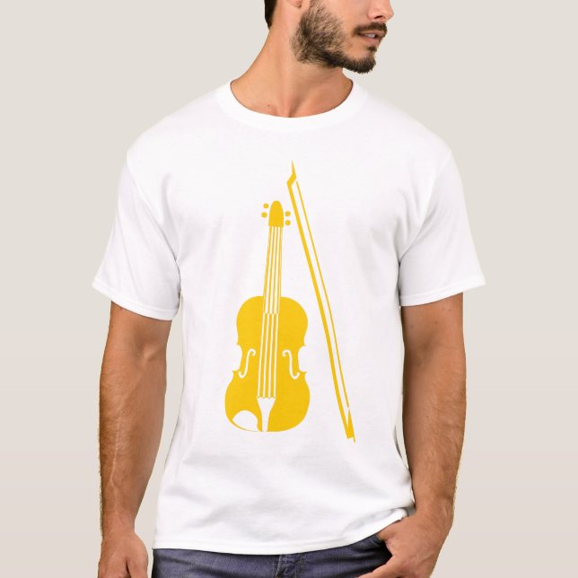 T-shirt Violon - Ambre (Devant)