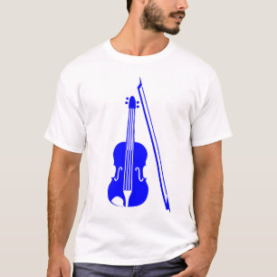 T-shirt Violon - Bleu