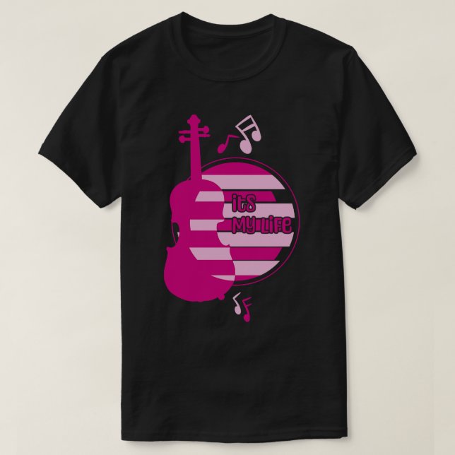 T-shirt Violon c'est ma vie (Design devant)