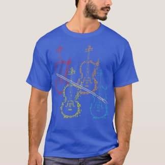 T-shirt Violon coloré