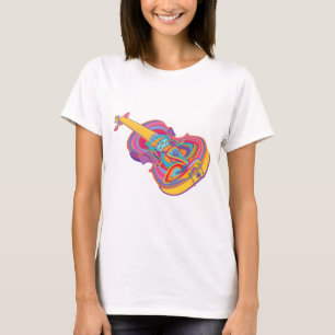 T-shirt Violon coloré