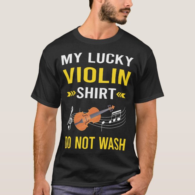 T-shirt Violon de chemise Lucky (Devant)