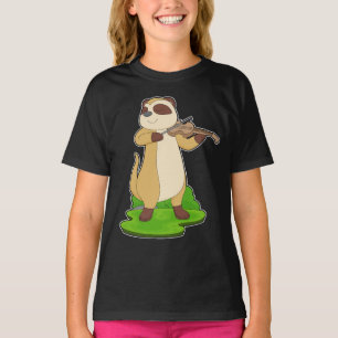 T-shirt Violon du musicien Meerkat