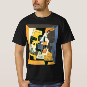 T-shirt Violon et Verre de Juan Gris, Cubisme Vintage