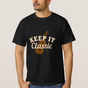 T-shirt Violon - Gardez-le Classique