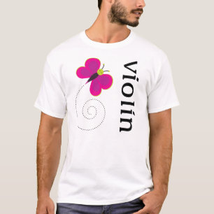 T-shirt Violon mignon de papillon