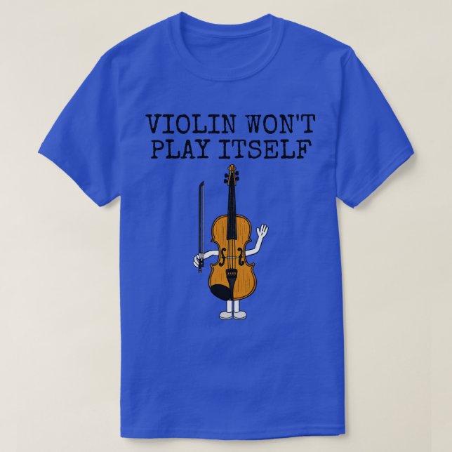 T-shirt Violon ne jouera pas son violoniste String enseign (Design devant)