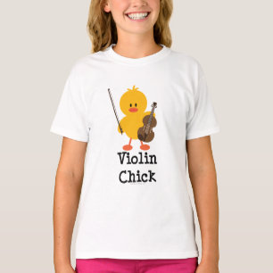 T-shirt Violon poussin enfants attelé
