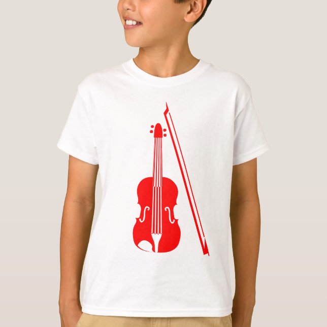 T-shirt Violon - rouge (Devant)