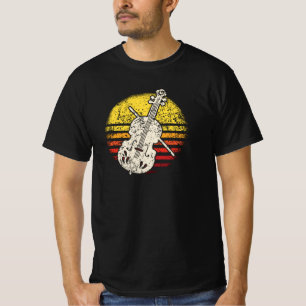 T-shirt Violon Violoniste Rétro Vintage