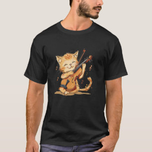 T-shirt Violoncelle magnifique avec un costume de chat mig