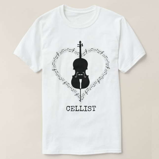 T-shirt Violoncelliste (Design devant)
