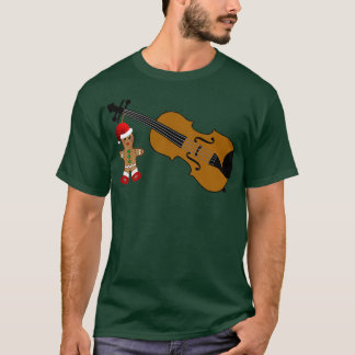T-shirt Violoniste Drôle Joueur De Violon De Noël Musicien