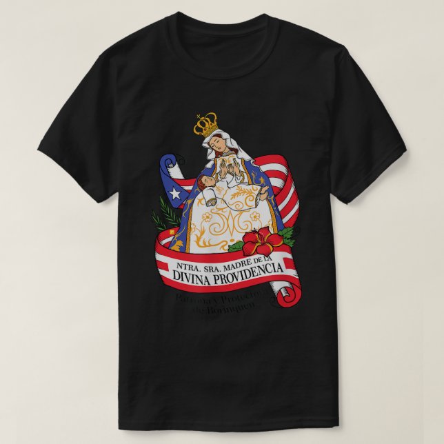 T-shirt Virgen de la Providencia Patrona de Porto Rico86 (Design devant)