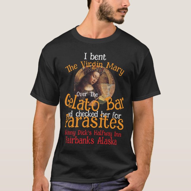 T-shirt Virgin Mary Donald Gelato Bar Parasites Fairbanks (Devant)