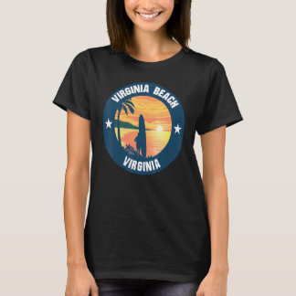 T-shirt Virginia Beach Surfing Vintage Summer Beach Surfer