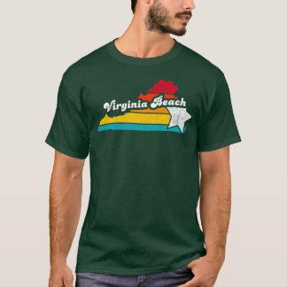 T-shirt Virginia Beach Virginia Vintage Souveni dévêtu