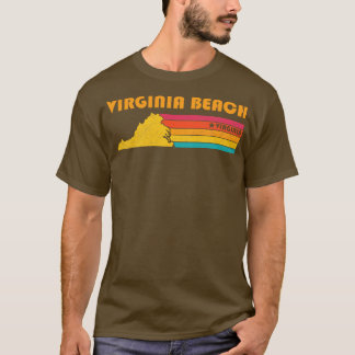 T-shirt Virginia Beach Virginia Vintage Souveni dévêtu