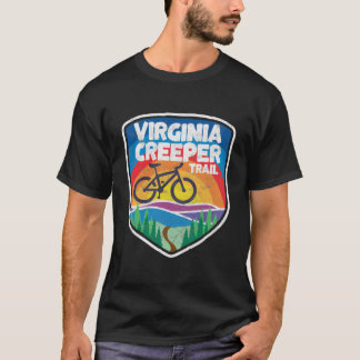 T-shirt Virginia Creeper Trail Retro Mountain Bike Graphic