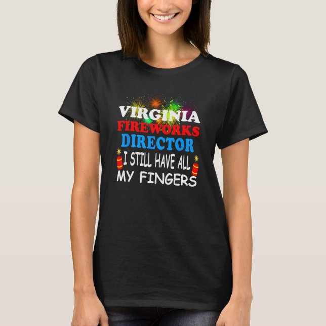 T-shirt Virginia Fireworks Director (Devant)