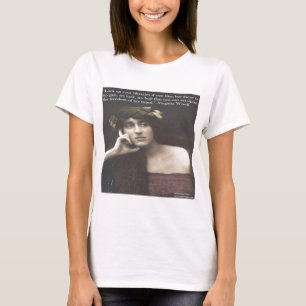 T-shirt Virginia Woolf Citation Open Mind