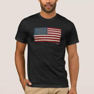 T-shirt Virginia Wright Patriotique Vintage en détresse Ét