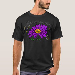 T-shirt Virginia Wright Save the Honeybees Floral Premium
