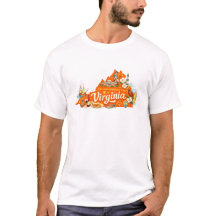Virginie L'État de l'Ancien Dominion Carte Art Vin