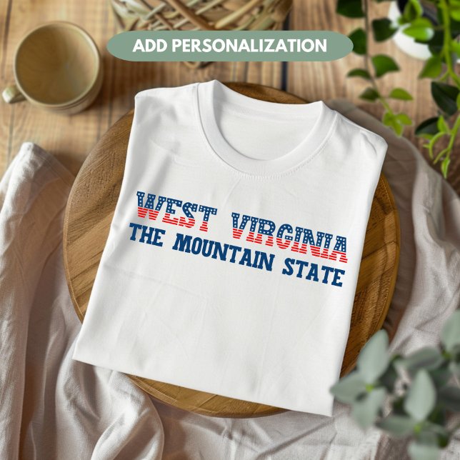 T-shirt Virginie-Occidentale Patriotique Mountain State Cu (Créateur téléchargé)
