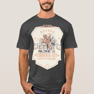 T-shirt Virginie ville Nevada ville sauvage ouest ville 1
