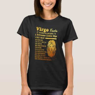 T-shirt Virgo Faits merveilleux signe Zodiac Horoscope Ann